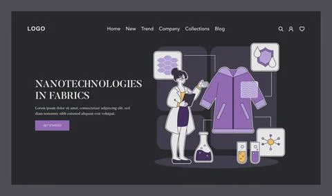 Fashion tech. Flat Vector Illustration 스톡 일러스트