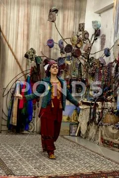 Fashion of Valentina Nikolaevna, Samarkand, Uzbekistan Stock Photos