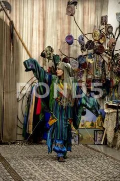 Fashion of Valentina Nikolaevna, Samarkand, Uzbekistan Stock Photos