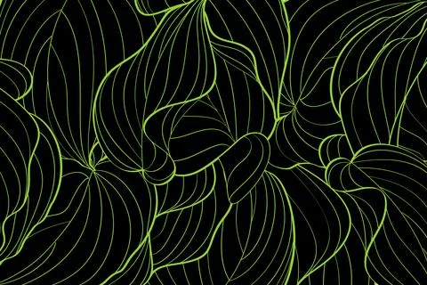 Fashionable abstract pattern with floral elements. Vector fashion background. Stock Illustration