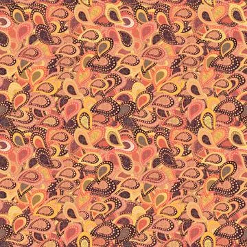 Fashionable fabric pattern. Seamless pattern Print. Doodles yellow, orange and p Stock Illustration