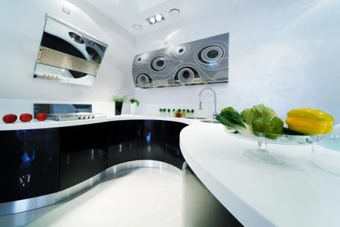 Fashionable kitchen Stock Photos