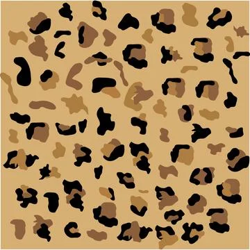 Fashionable Leopard Seamless Pattern. Stylized Spotted Leopard Skin Backgroun 库存插图