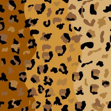 Fashionable Leopard Seamless Pattern. Stylized Spotted Leopard Skin Backgroun Stock Illustration