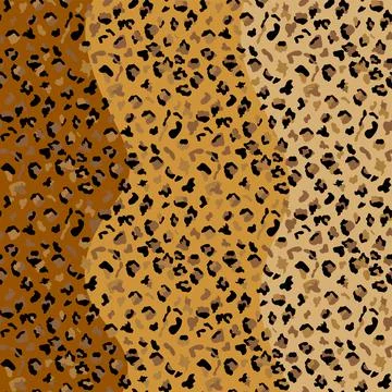 Fashionable Leopard Seamless Pattern. Stylized Spotted Leopard Skin Backgroun Stock Illustration