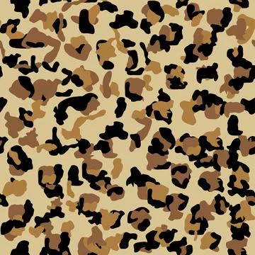 Fashionable Leopard Seamless Pattern. Stylized Spotted Leopard Skin Backgroun Illustrazione stock