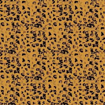 Fashionable Leopard Seamless Pattern. Stylized Spotted Leopard Skin Backgroun Illustrazione stock