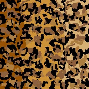 Fashionable Leopard Seamless Pattern. Stylized Spotted Leopard Skin Backgroun Illustrazione stock