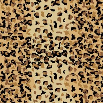 Fashionable Leopard Seamless Pattern. Stylized Spotted Leopard Skin Backgroun Illustrazione stock