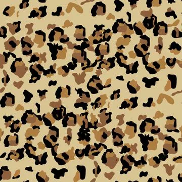 Fashionable Leopard Seamless Pattern. Stylized Spotted Leopard Skin Backgroun 스톡 일러스트
