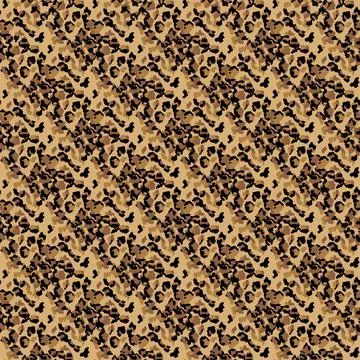 Fashionable Leopard Seamless Pattern. Stylized Spotted Leopard Skin Backgroun Stock Illustration