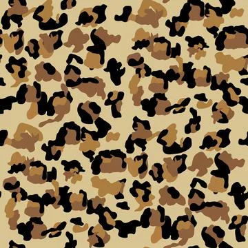 Fashionable Leopard Seamless Pattern. Stylized Spotted Leopard Skin Backgroun Illustrazione stock