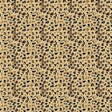 Fashionable Leopard Seamless Pattern. Stylized Spotted Leopard Skin Backgroun Stock Illustration