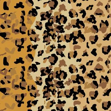 Fashionable Leopard Seamless Pattern. Stylized Spotted Leopard Skin Backgroun 스톡 일러스트