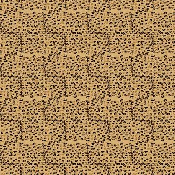 Fashionable Leopard Seamless Pattern. Stylized Spotted Leopard Skin Backgroun Illustrazione stock
