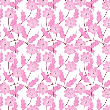 Fashionable pattern with small flowers. Stock Illustration