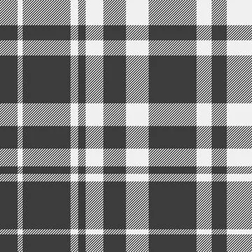 Fashioned fabric check seamless, front vector plaid background. Tidy tartan.. Illustrazione stock