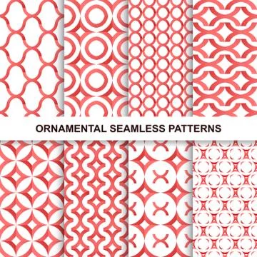 Fashoinable ornamental patterns - seamless. Stockillustratie