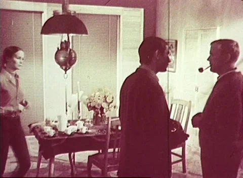 FASHONABLE HOME INTERIOR STYLES OF THE 1960s Video stock 257167962
