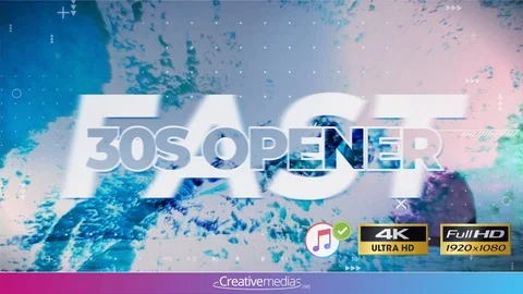 Fast 30s Opener - After Effects Template Stock After Effects