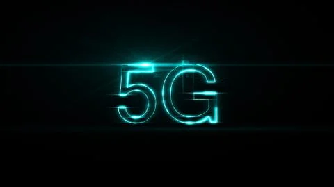 Fast 5G Network for digital Smartphone Internet Connection on green Background Stock Illustration