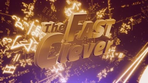 The Fast and The Clever. 3D Title. Ilustração Stock