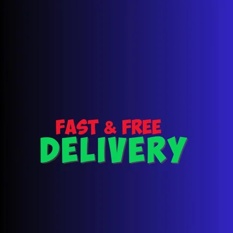Fast and free delivery advertisement design for online shopping Video stock 343737278