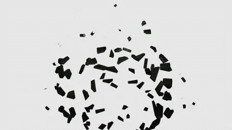 Fast Animation of Gray wall demolition Stock-Footage 141244109
