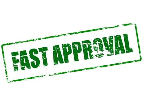 Fast approval Stock Illustration