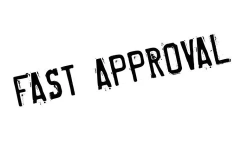 Fast Approval rubber stamp Stock Illustration