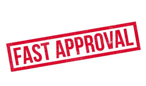 Fast Approval rubber stamp Stock Illustration