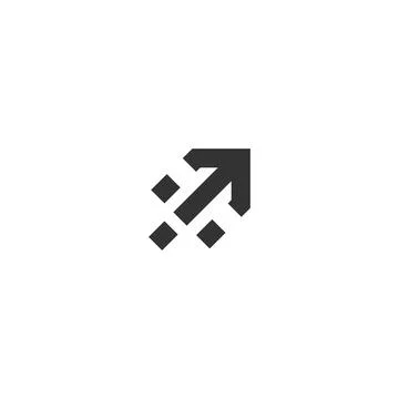 Fast arrow icon logo Stock Illustration