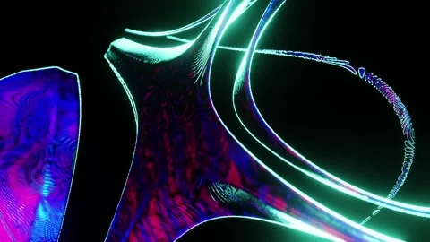 Fast Artistic Abstract Design Loop Stock Footage 221516584