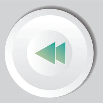 Fast Backward Button Stock Illustration