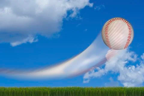 Fast Baseball. Stock Photos