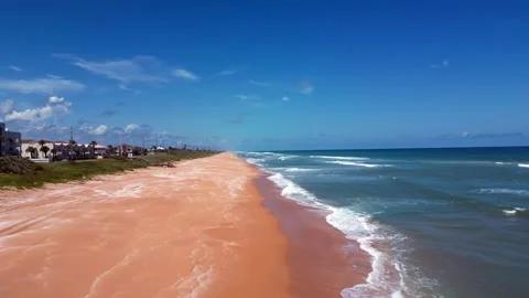 Fast beach pull back empty Vídeo Stock 250354624