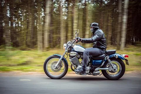 Fast biker 写真素材