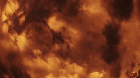 Fast Billowing Sunset Clouds. Timelapse 4k 60fps. Stock Footage 97222923