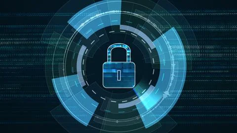 Fast Binary Code Random Number Business Economy Digital Technology Futuristic Illustrazione stock