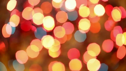Fast blinking blurry christmas or festive lights Видео 81198463