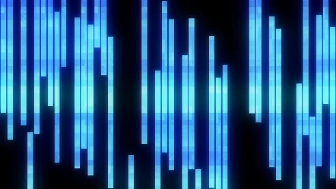 Fast blue glitch blocks screen background for logo animation new quality digital Video stock 103614924