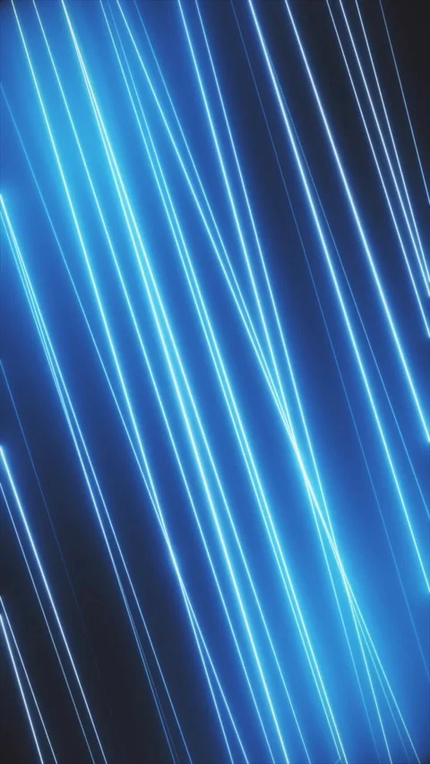 Fast Blue Neon Laser Lines Motion Futuristic Cyber Technology Stock Footage 340339712