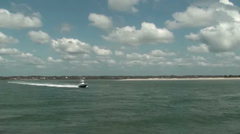 Fast Boat Stock Footage 24233806