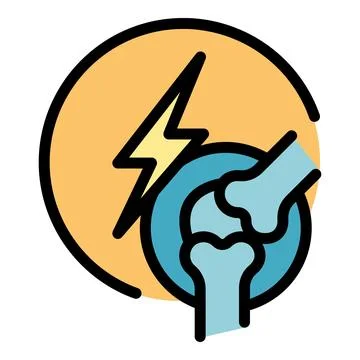 Fast bone recovery icon vector flat 스톡 일러스트