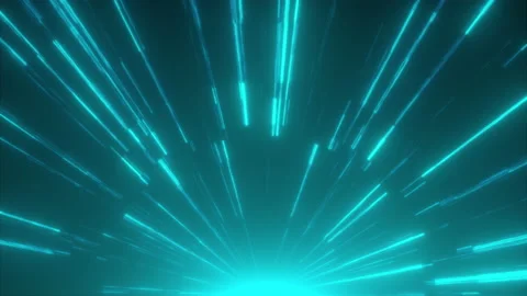 Fast bright neon lines, computer generated. 3d rendering abstract background Stock Footage 150668643