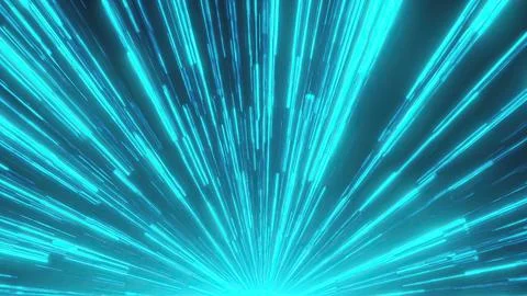 Fast bright neon lines Stock Illustration