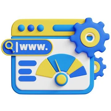 Fast Browsing 3d icon illustration. Fotos de archivo