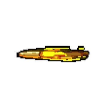 Fast bullet flying pixel art vector illustration 스톡 일러스트