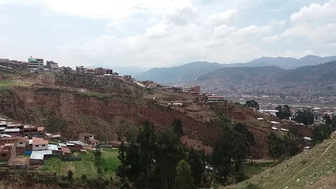 Fast camera of mountains and clouds Stock Footage 98718452