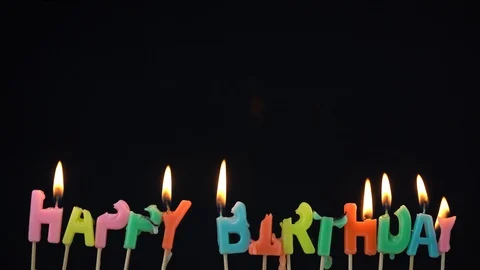 Fast camera shot. Party Celebration with candles Stock Footage 128980153